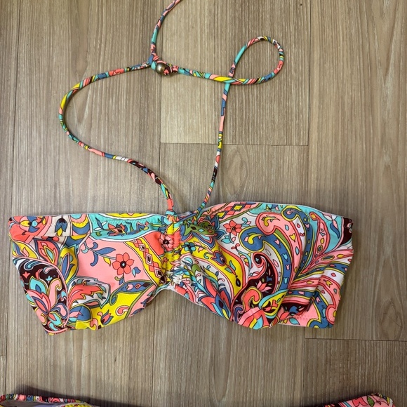 Shoshanna Bandeau Bikini Set – Size D Top / XL Bott - Picture 3 of 9